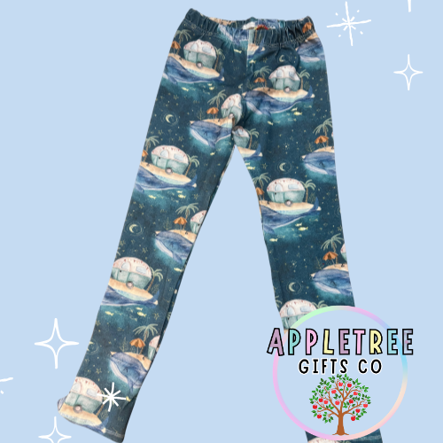 Living with the Whales Leggings Appletree Gifts Co