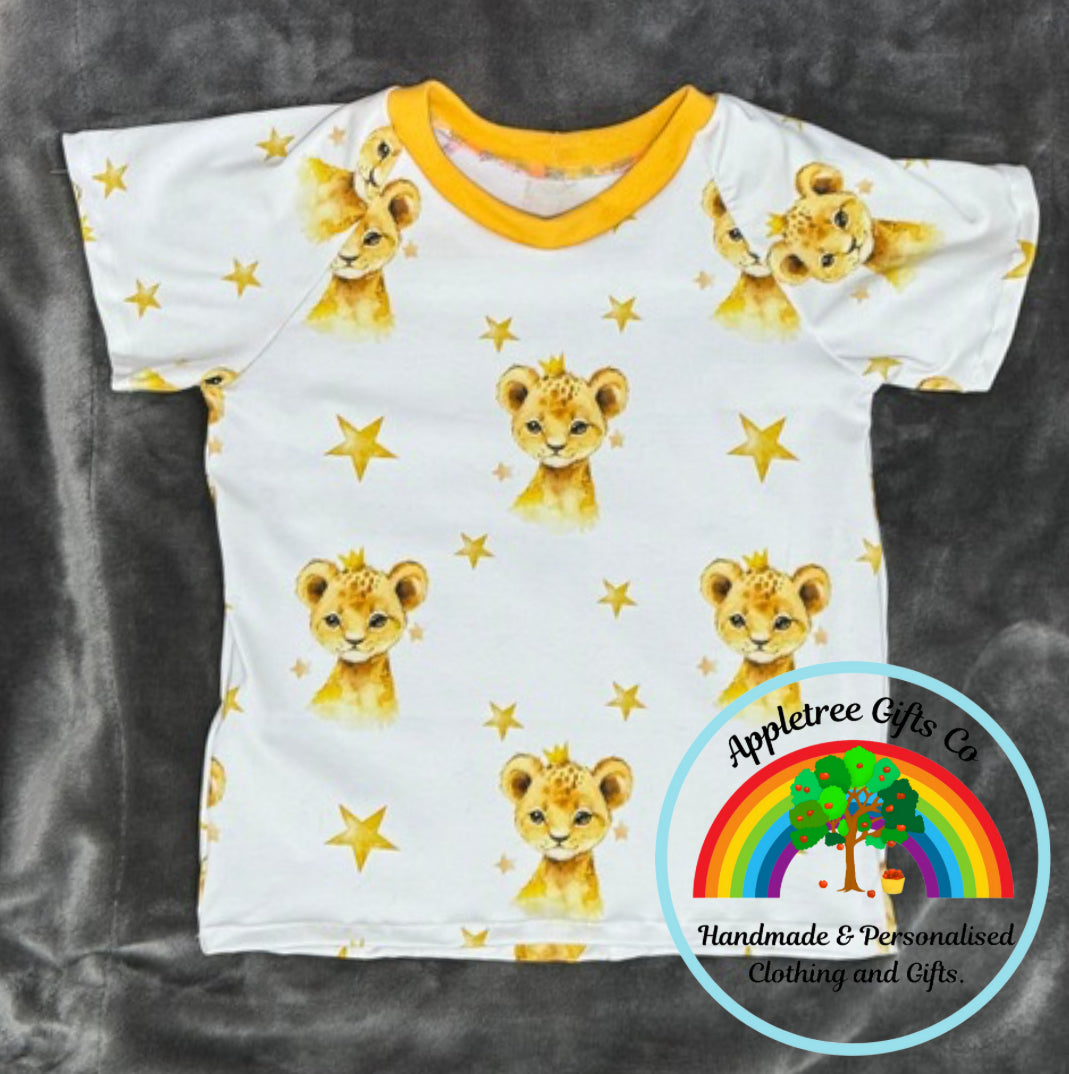 Lion Cubs short raglan T shirt