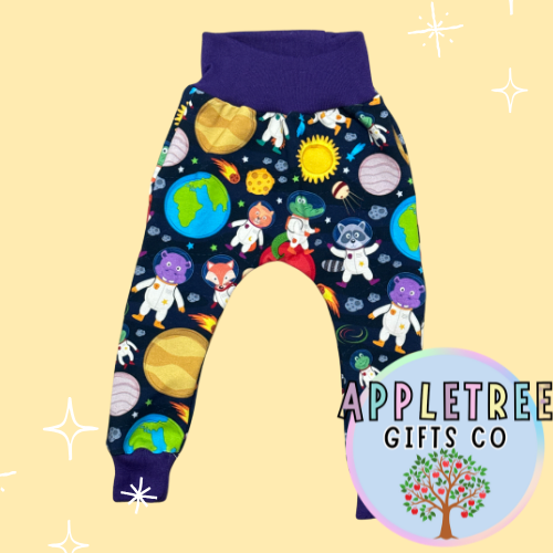 Space animals Harem pants - Appletree Gifts Co