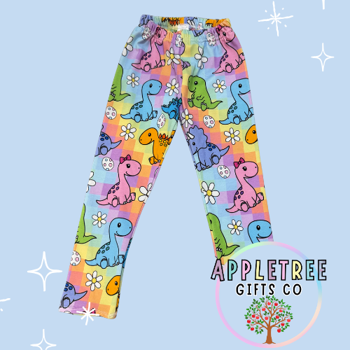 A roarable dinosaur leggings Appletree Gifts Co
